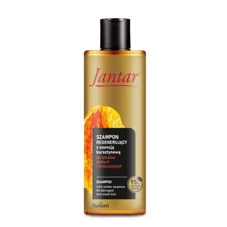 Jantar szampon regenerujący z esencją bursztynową do włosów słabych i zniszczonych, 300 ml